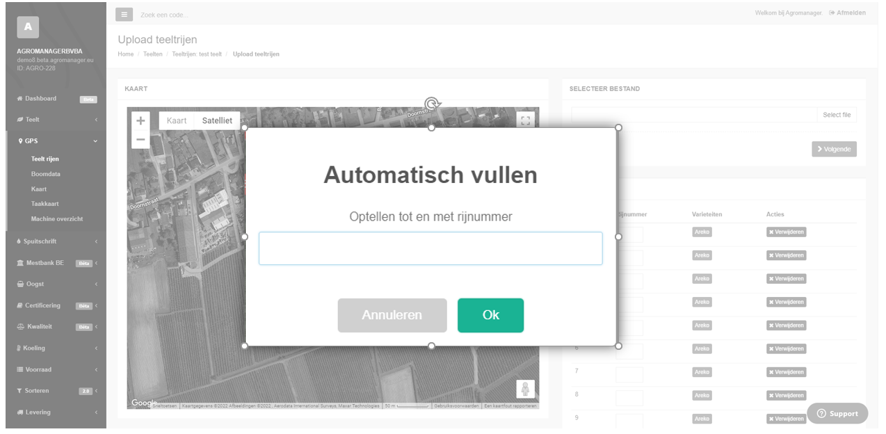 Pop-up suggestie